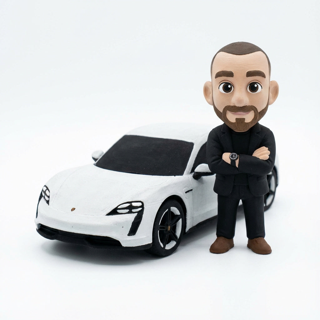 3D Car Figurine From Photo
