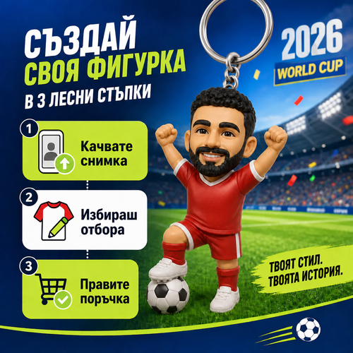 3D Ключодържател С Твоето Лице - WorldCup 2026