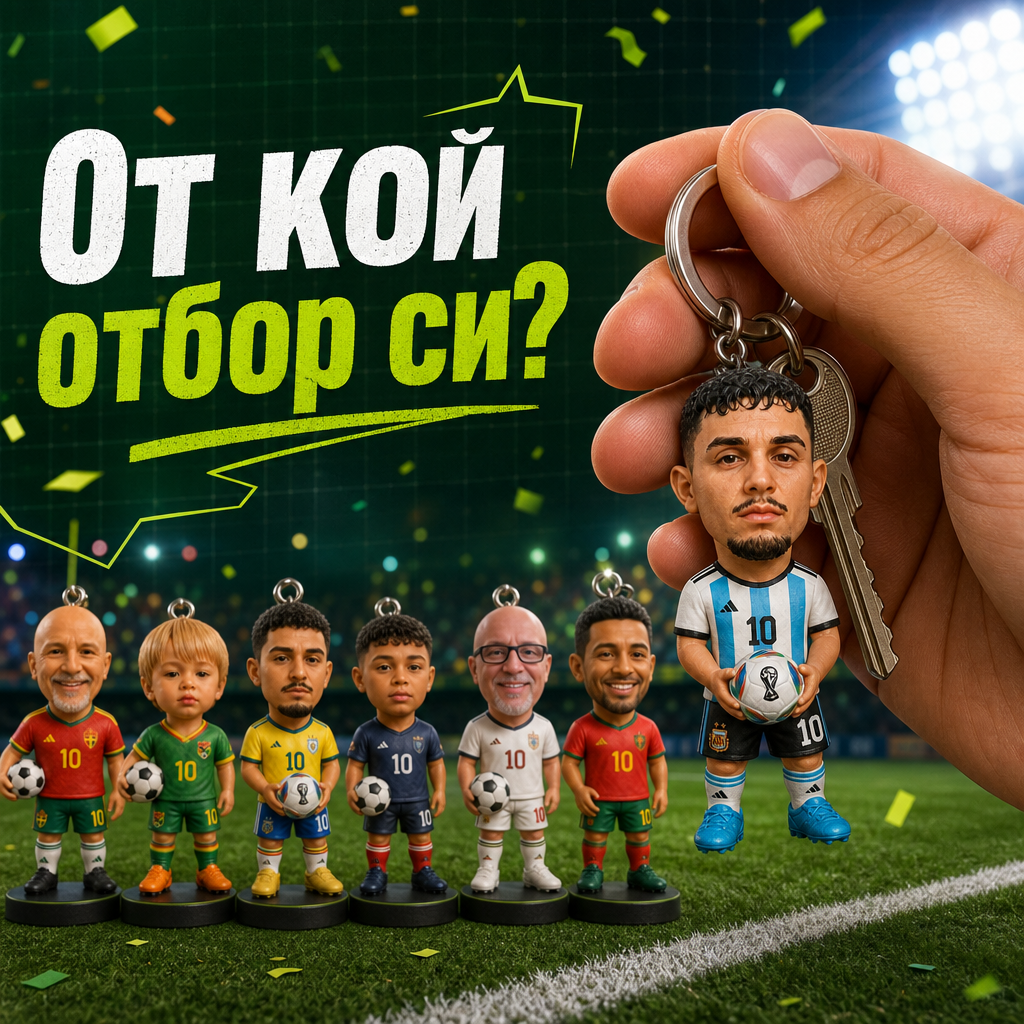 3D Ключодържател С Твоето Лице - WorldCup 2026